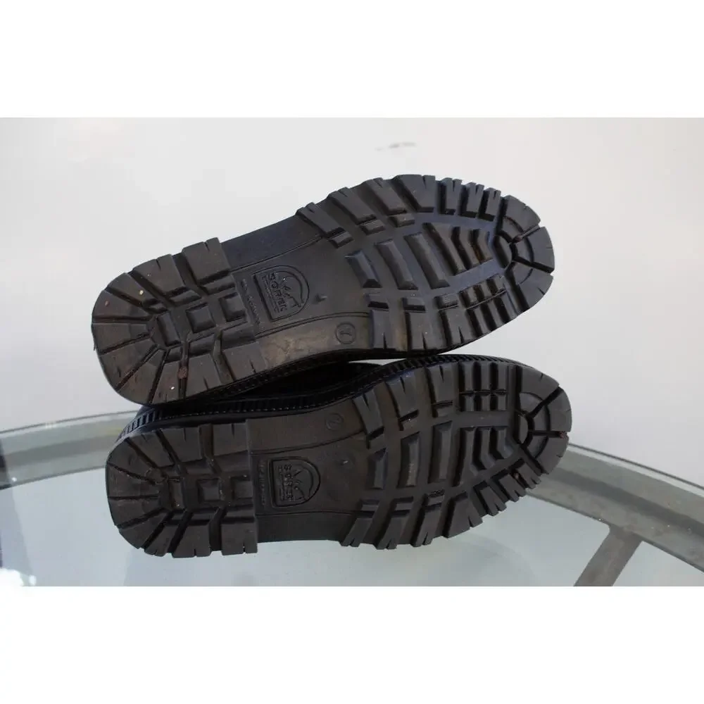 Sorel Kaufman Snow‎ Moon Boots Women’s 7 Black Waterproof Felt Liner Canada